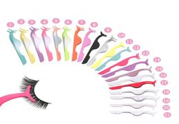 Pincettes à cils multi-couleurs, outils de maquillage de beauté, multifonctions, auxiliaire en acier inoxydable, recourbe-cils, accessoires de maquillage 4323511