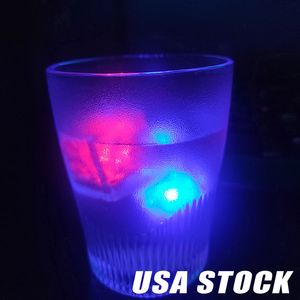 Multi Colors Mini Romantic Decoration Luminous Led Artificial Ice Cube Flash Light Wedding Kerstfeest Decoratie 960 stcs/Lot Crestech168