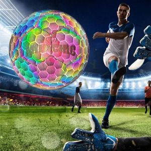 Ballon de football multicolore illuminé Fantasy Ball téléphone portable Flash Light Up 4/5 balle jeu d'entraînement pour enfants et adultes ballon de football 240111