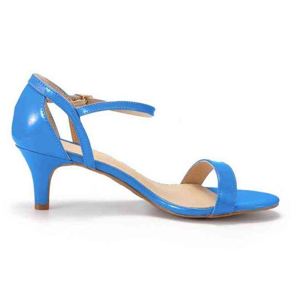 Multi couleur brevet chaud été sexy fête bas talons hauts sandale femmes pompes chaussures sandales de mariage femmes 2022 G220518