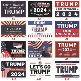 Drapeau Trump 2024 multi-designs, 3x5 pieds, 90x150cm, bannière pour élections générales, président 2028