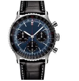 Multi Dial Perfect Watch Navitimer Mens Business Ladies Orologio 50mm Sier Polated Watchband Elegant Designer horloges Hoge kwaliteit 11