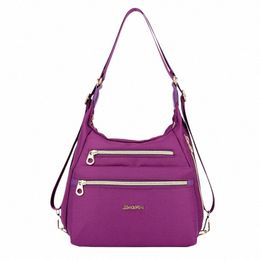 Sac en tissu nylon multi-fonctions femme sac à bandoulière unique imperméable multicouche sac Menger drop 2023 été nouveau style 91Qc #