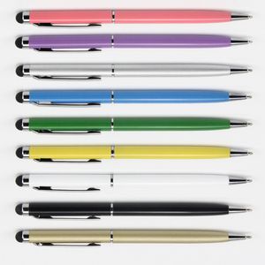 Multifunktionaler kapazitiver 2-in-1-Touchscreen-Stift mit Kugelschreiber für Samsung-Smartphone-Tablet