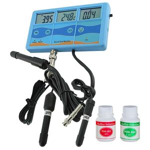 Multifunctionele 6 In 1 Orp Mv Ph Cf Ec Tds Fahrenheit Celsius Meter Tester Thermometer Waterkwaliteit Monitor Eu Plug253h