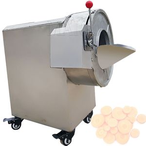 Multifunctionele Automatische Groentesnijmachine Commerciële Elektrische Aardappelsnijder Groene Paprika Shredder Maker