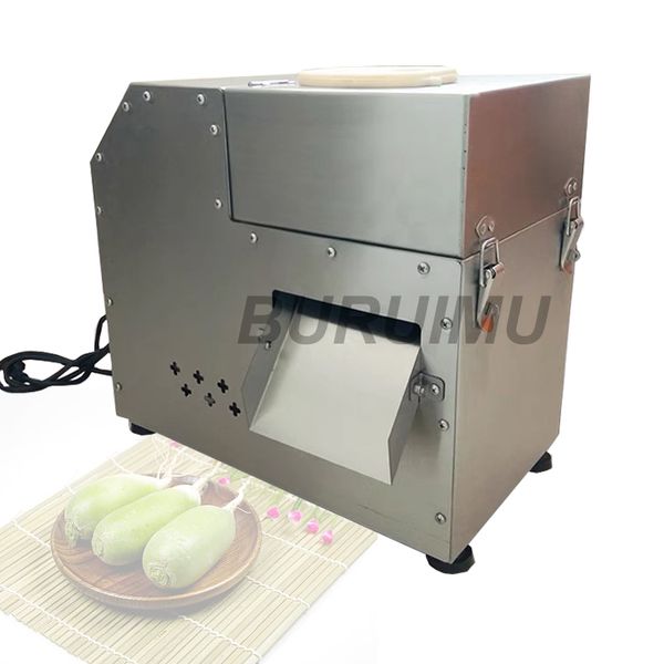 Máquina cortadora de raíz de loto de rábano blanco automática multifunción, máquina cortadora de frutas eléctrica comercial, fabricante de corte de verduras