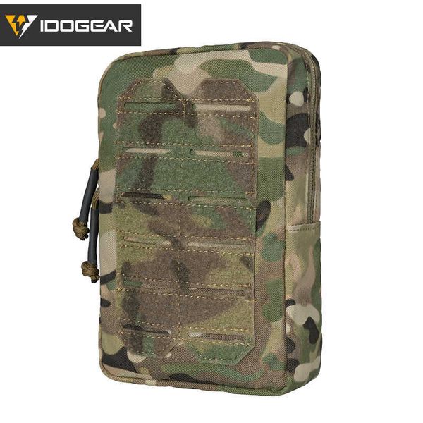 Sacs multifonctions Pochette tactique IDOGEAR Pochette utilitaire verticale MOLLE Sac divers de découpe laser 3578HKD230627