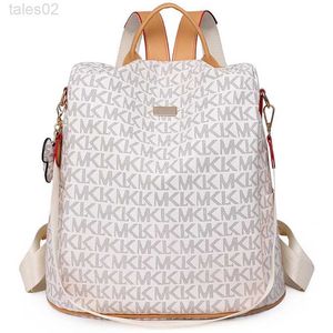 Bolsas multifunción Mochila antirrobo de gran capacidad Impresión de moda PVC Mothers Bag Travel Travel Designer School YQ240407
