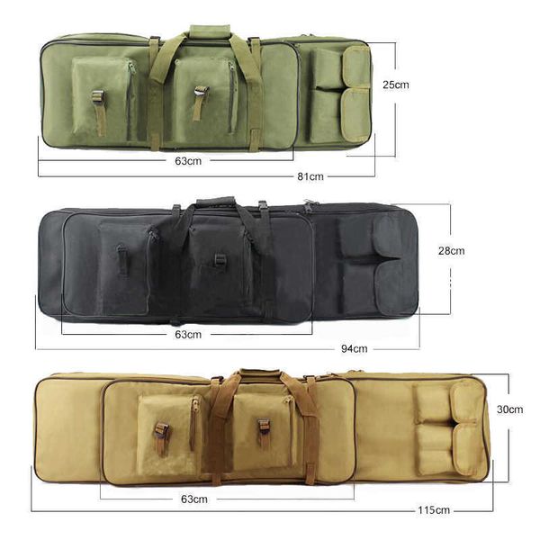 Bolsas multifunción Equipo militar Bolsa de pistola táctica Tiro Bolsa de caza 81/94 / 115CM Estuche de rifle Airsoft al aire libre Pistola Llevar protección MochilaHKD230627