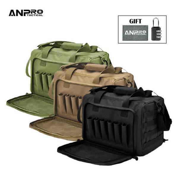 Bolsas multifunción Bolsa de campo de tiro Sistema Molle Accesorio de caza al aire libre Paquete de estuche de pistola táctica de nylon Herramientas de pistola Bolsa de hombro Francotirador BlackHKD230627