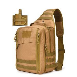 Sacs multifonctions Sac à bandoulière Molle System Range Bag Étanche Militaire Gun Accessori Tactic Sac à main Holster Inside EDC Pistol Case Respirant BackHKD230627