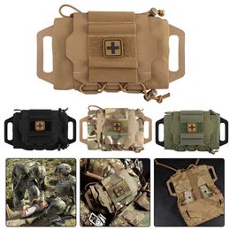 Multifunctionele tassen Tactisch militair etui MOLLE Rapid Deployment EHBO-doos Survival Outdoor Hunting Emergency Bag Camping Medical KitHKD230627