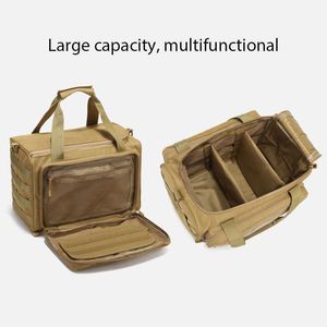 Sacs multifonctions Sac de gamme tactique Molle System 600D Étanche Pistolet Tir Pistolet Case Pack Kaki Chasse Accessoires Outils Sling Bag CampingHKD230627