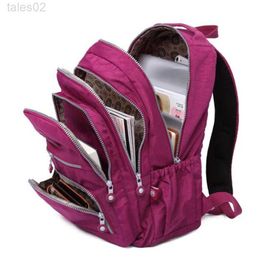 Sacs multifonctionnes Tegaote Mochila Feminina Womens Nylon School Bag 2024 Backpack de voyage imperméable YQ240407