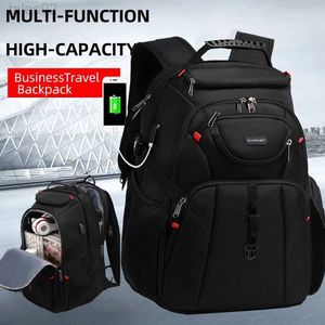 Sacs multifonctionnelles Voyage d'ordinateur portable Backpack 17 pouces Business durable avec USB Imperproof University Mens and Womens YQ240407