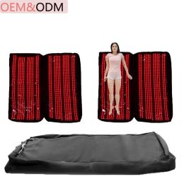 Saco de dormir multifunción para recuperación de músculos corporales, 660nm, 850nm, LED infrarrojo, piel de cuerpo completo, reafirmante, terapia de luz roja, saco de dormir, manta de Sauna infrarroja