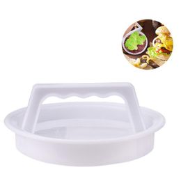 Multifunctionele hamburger Vleesvorm Plastic Patty Persvorm Hamburger Mold Maker Ronde Makers BBQ Familie Party DIY Hamburgers KK6615