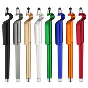 Pantalla capacitiva multifunción Stylus Touch Pen 3 en 1 Soporte para teléfono móvil Soporte para iPad iPhone5 6S 7 Tablet