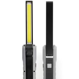 Lampe de travail d'inspection de voiture COB multifonction avec avertissement d'aimant portatif pliant USB chargeant 5W 450lm