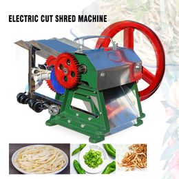 Machine de découpe de légumes électrique multifonctionnelle commerciale Tofu Scallion Kelp Cake Shreds Ginger Legumes Shred Cutter