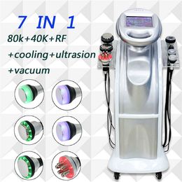 Slankmachine multifunctionele face lift 80k ultrasone cavitatie 5dcarling instrument RF vacu￼m rf body vorming apparaat