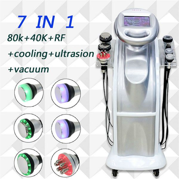 Máquina de adelgazamiento Estiramiento facial multifunción 80k Cavitación ultrasónica 5DCarving Instrumento Rf Vacío Dispositivo de modelado corporal Rf