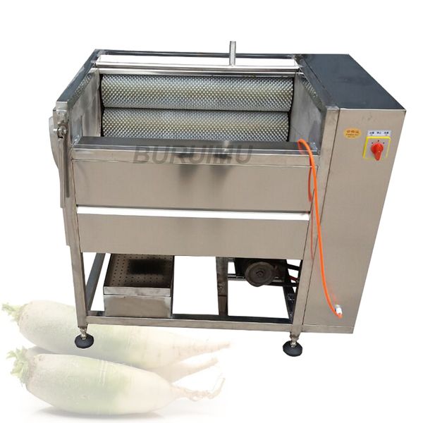 Machine à éplucher les fruits et légumes multifonctions Éplucheur Machine à laver les pommes de terre Pieds de concombre Citrouille Taro Fabricant de fruits de mer