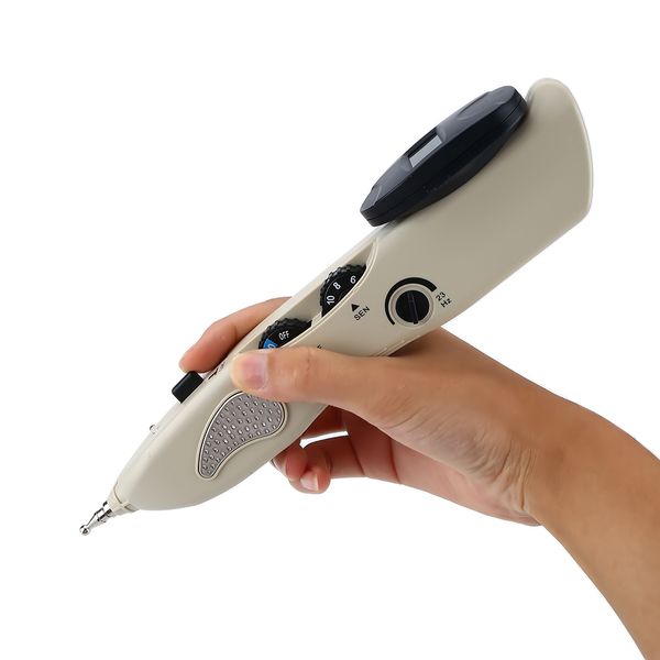 Détecteur de point de dizaines de stylo d'acupoint portable multifonction avec dispositif de stimulation musculaire de point d'électro-acupuncture à affichage numérique J190706