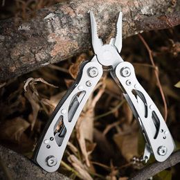 Multigale Metal Plier mini pinces pliant avec tournevis ouvreur de couteau à couteau extérieur équipement d'outil à main