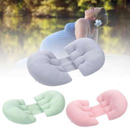 Multifunctionele zwangere vrouwen u typ buiksteunzijde slapers Zwangerschap beschermt taille slaapkussen L2405