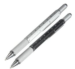 Multi -functie schroevendraaier liniaal spirituele gereedschap ballpoint ballpen met een top- en schaal stylus for9955812