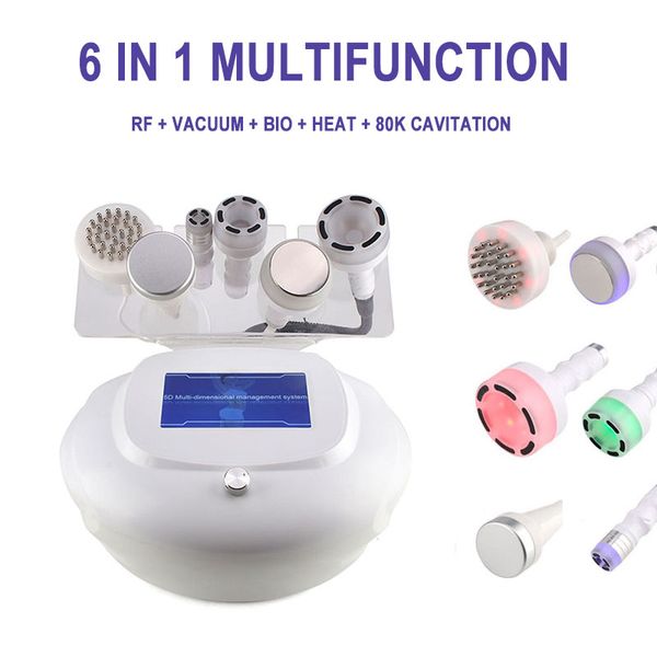Máquina de adelgazamiento multifunción Estiramiento facial corporal 80k Cavitación ultrasónica 5d Instrumento de talla RF Vacío Pérdida de grasa Equipo de belleza