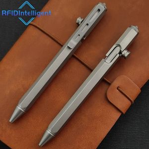 Multifunctionele Tactische Pen Gel Inkt Balpen Zelfverdediging Schrijven Gereedschap Nood Glasbreker Survival Levert 240106