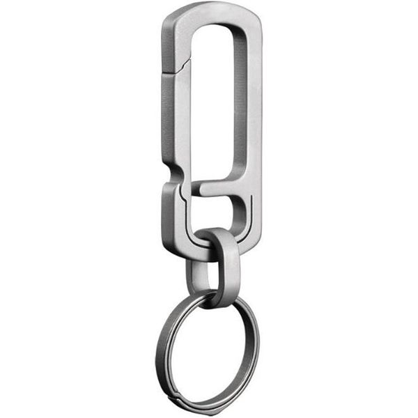 Multi-fonction titane porte-clés bijoux porte-clés Mini ouvre-bouteille pince en métal pour sacs hommes taille cintre EDC279b
