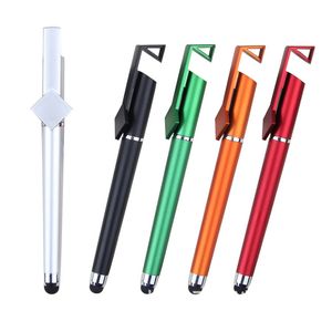 Stylet capacitif universel multifonction stylet capacitif stylet 3 en 1 support de téléphone mobile Stand tactile stylos pour smartphone portable de téléphone portable tablette différentes couleurs