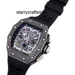 Montres multifonction sur les bracelets de luxe Mentiers High Fashion Outdoor Sports Watch Red Devil Carbon Fibre Watch BLX776 RMRM