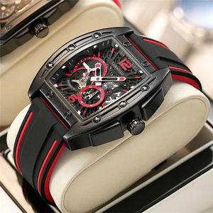 Multifunctionele horloges Richares Mark Waffey horloge heren wijnvat mechanisch horloge mode hoge schoonheid hol perspectief waterdicht trend polshorloge TVX9