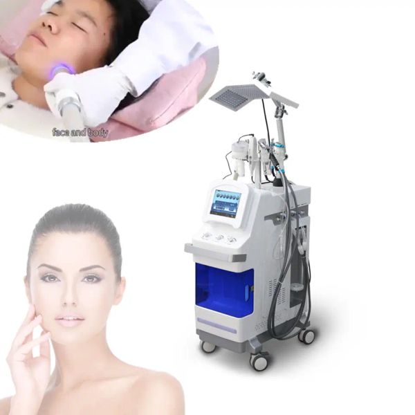 Équipement de beauté multifonctionnel 11 dans 1 Jet Aqua Aqua Hydro Skin Clean Clean Hydra Face Microdermabrasion Oxygène Bio-Photon RF Beauty Facial Machine