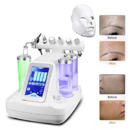 Équipement de beauté multifonctionnel 7in1 Petite machine à peler à jet d'eau à bulles Hydra Dermabrasion SkinCare BIO Light RF Nettoyage du visage sous vide Machine à peler Salon de beauté