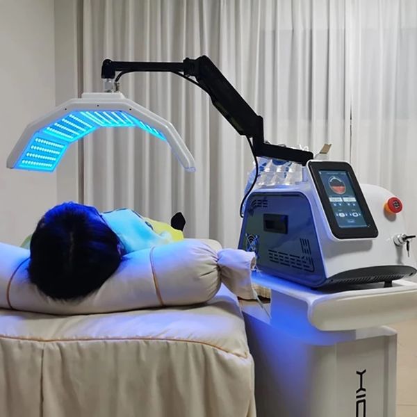 Équipement de beauté multifonctionnel PDT LED Machine de thérapie par la lumière rouge Rajeunissement de la peau du visage Hydra Facial Acné Rides Beauté du visage SPA Lampe à lumière LED