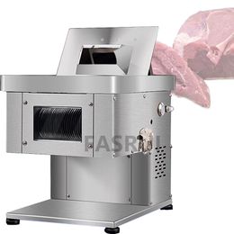 Machine électrique multifonctionnelle de découpe de viande en acier inoxydable, commerciale, pour porc, bœuf, mouton, trancheuse de chair, appareil haché déchiqueté