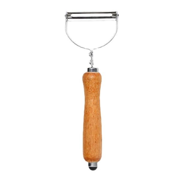 Multi-fonctionnel Fruit Rabot Pomme De Terre Grattage Couteau De Cuisson Manche En Bois En Acier Inoxydable Couteau À Éplucher Pomme Éplucheur Cuisine En Gros LX5012