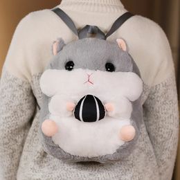 Multi Functional Hamster Hand Warm Childrens Holiday Backpack Roleplaying Toy Mini School Bag Cartoon Girl Boy Cadeau 240509