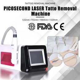 Laser picoseconde multifonctionnel toutes les couleurs Enlèvement de tatouage Correcteur de pigment sans douleur Nd Yag Pico Laser Blanchiment de la peau Machine de rétrécissement des pores