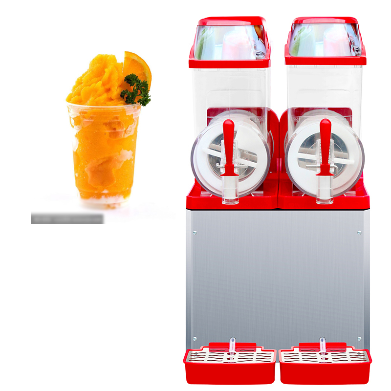 Machine à neige fondante multifonctionnelle à trois canettes, machine à glace automatique à trois saveurs