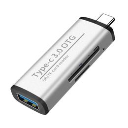 Multifunctioneel type C OTG-kaartlezer met USB-vrouwelijke interface voor PC USB 3.0 Lees TF-geheugenkaartlezer Adapter Computer