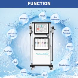 Super Aqua JetPeel Facial Machine - Multifunctionele Hydro Oxygen Sprayer met RF Dermabrasie voor diepe reiniging en hydratatie