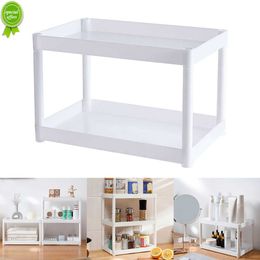 Étagère de rangement de bureau multicouche étagère de finition en plastique de cuisine comptoir de salle de bain organisation de support de support de rangement cosmétique