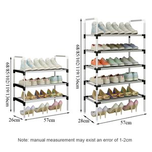 Artillo de zapatos de múltiples capas Fácil ensamblado shoerack shoerack guardado de ahorro para el hogar soporte para el soporte del soporte de zapatos gabinete de zapato